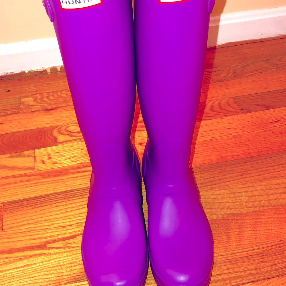 Excellent HUNTER true purple rainboots